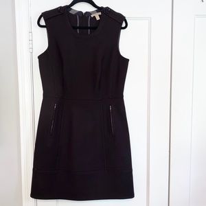 Burberry Wool Blend Midi Sleeveless Zip Pockets